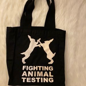 Lush Fighting Animal Testing Tote Bag